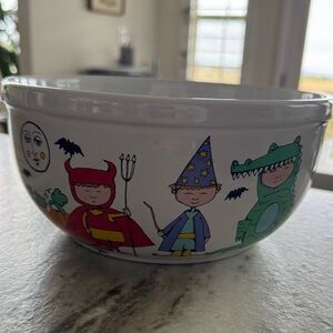Signature Halloween Trick or Treat Kids Bowl - White with Colorful Characters